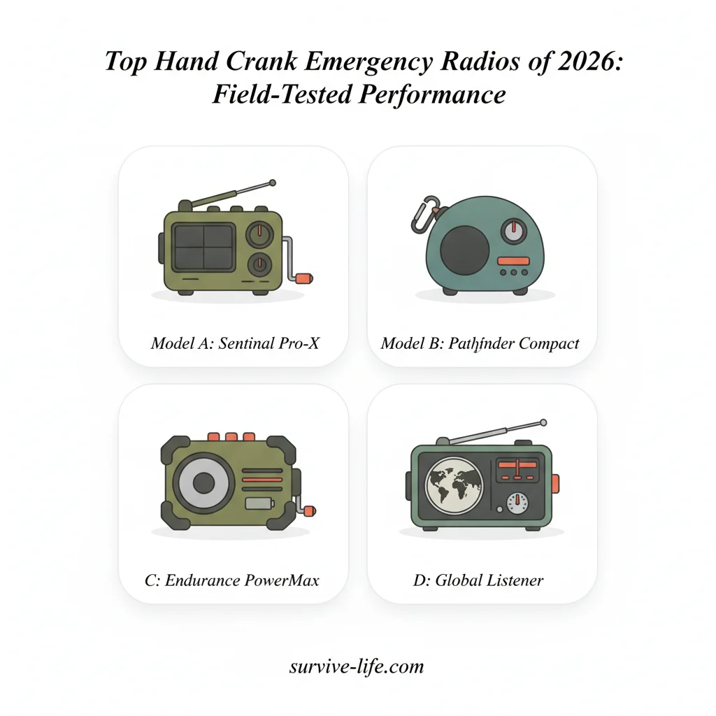 Top Hand Crank Emergency Radios of 2026: Field-Tested Performance - Illustration