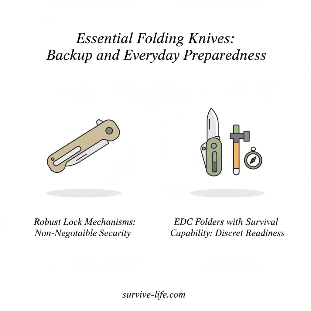 Essential Folding Knives: Backup and Everyday Preparedness - Illustration