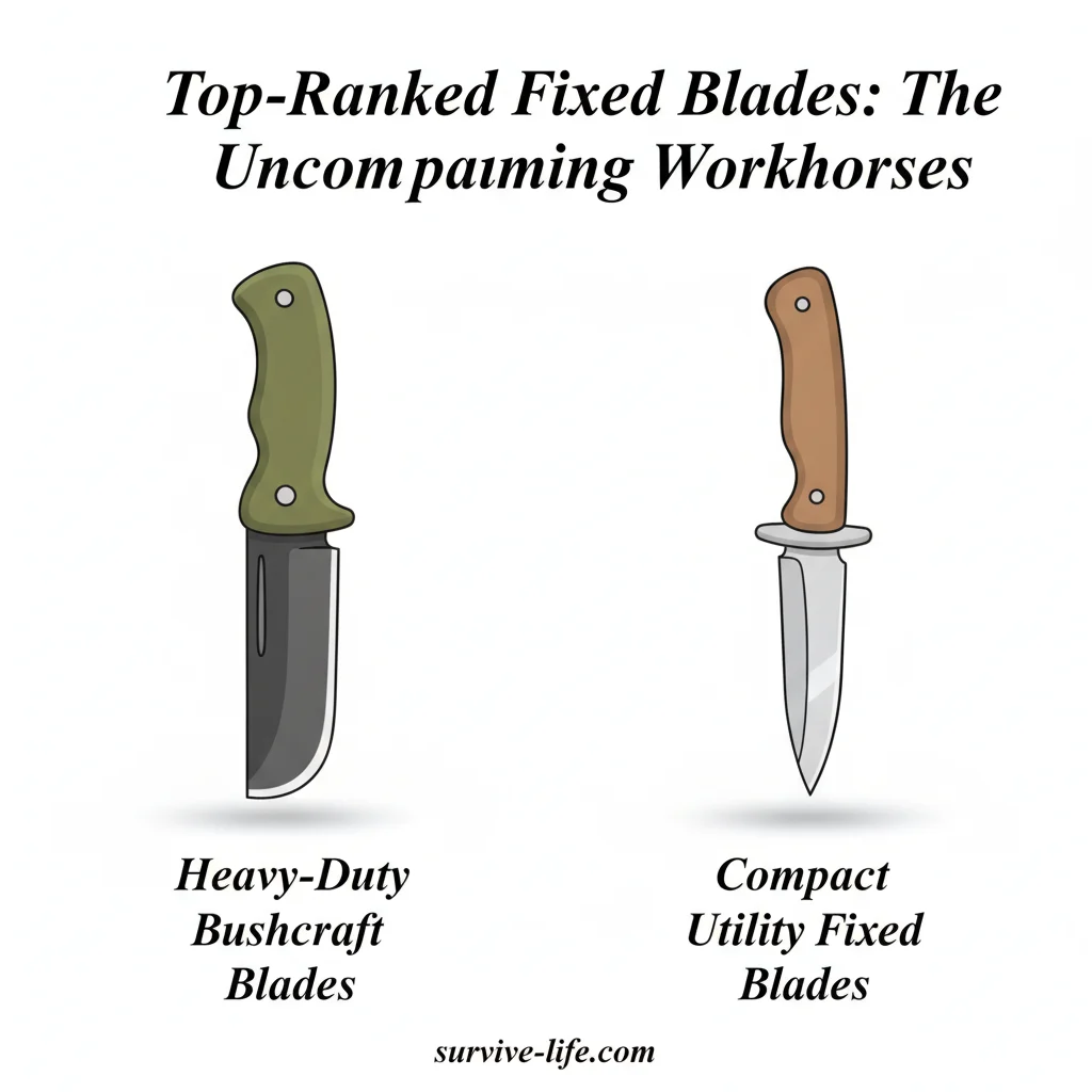 Top-Ranked Fixed Blades: The Uncompromising Workhorses - Illustration