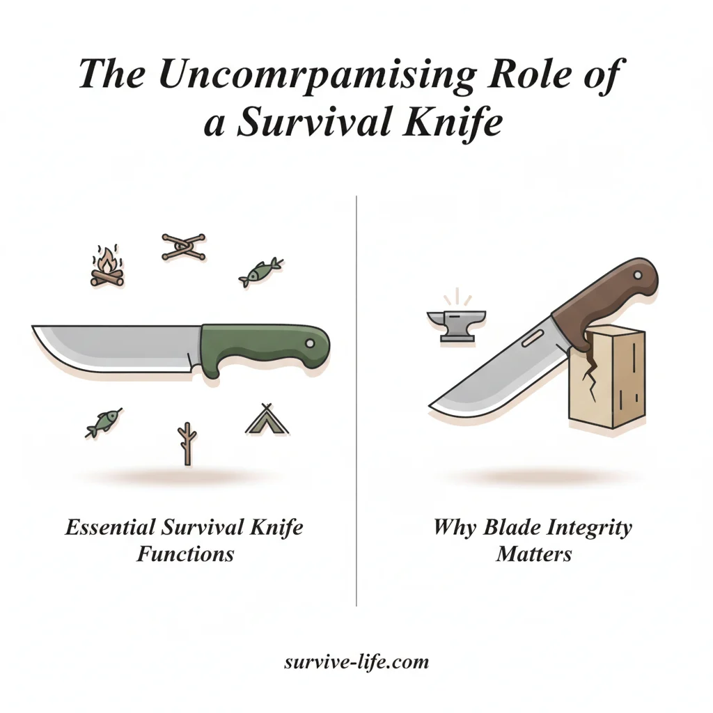 The Uncompromising Role of a Survival Knife - Illustration