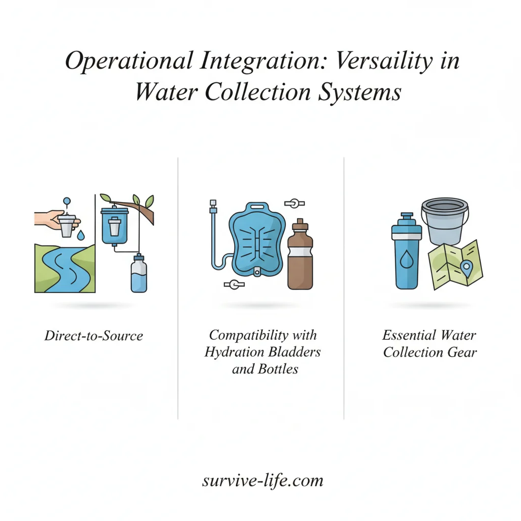 Operational Integration: Versatility in Water Collection Systems - Illustration
